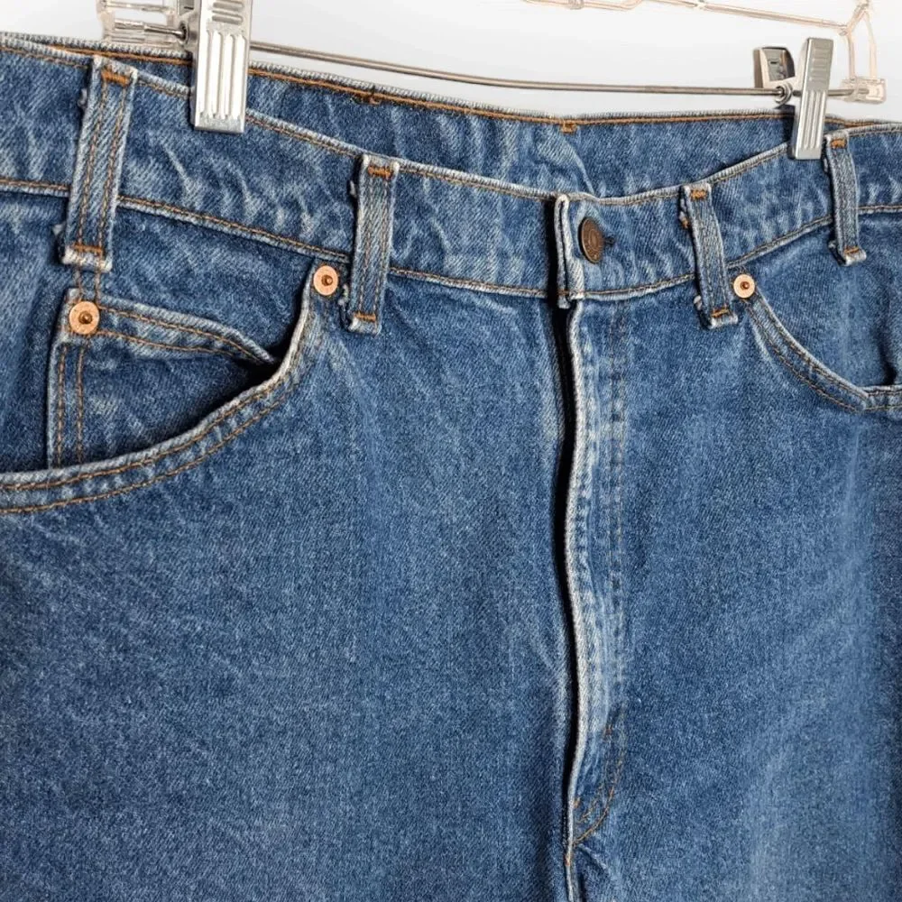 Levi's 517 Vintage 1980s Orange Tab Denim Jeans size 36 x 30